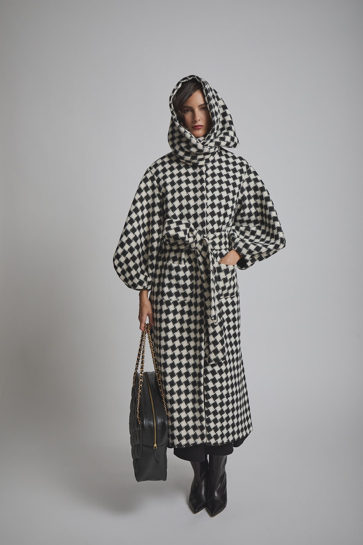 SIENA COAT WHITE/BLACK