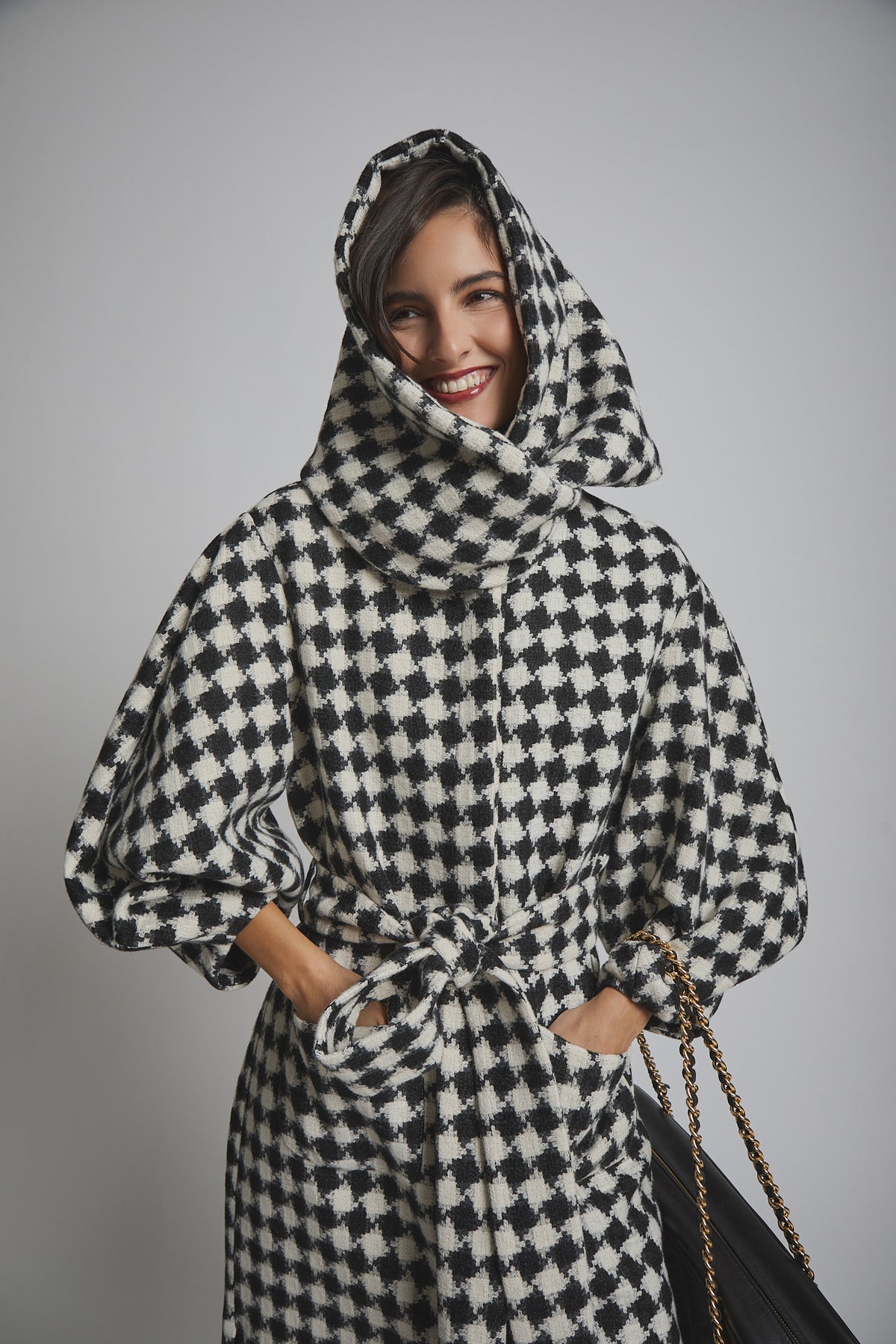 SIENA COAT WHITE/BLACK