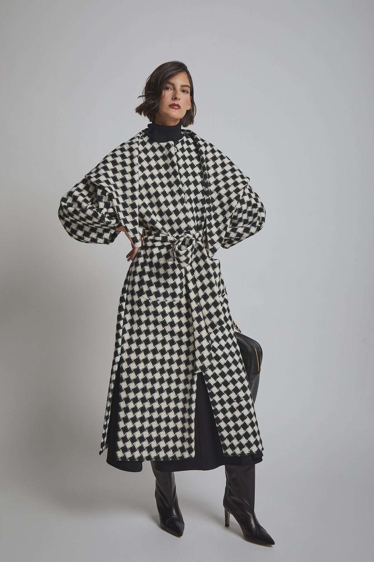 SIENA COAT WHITE/BLACK