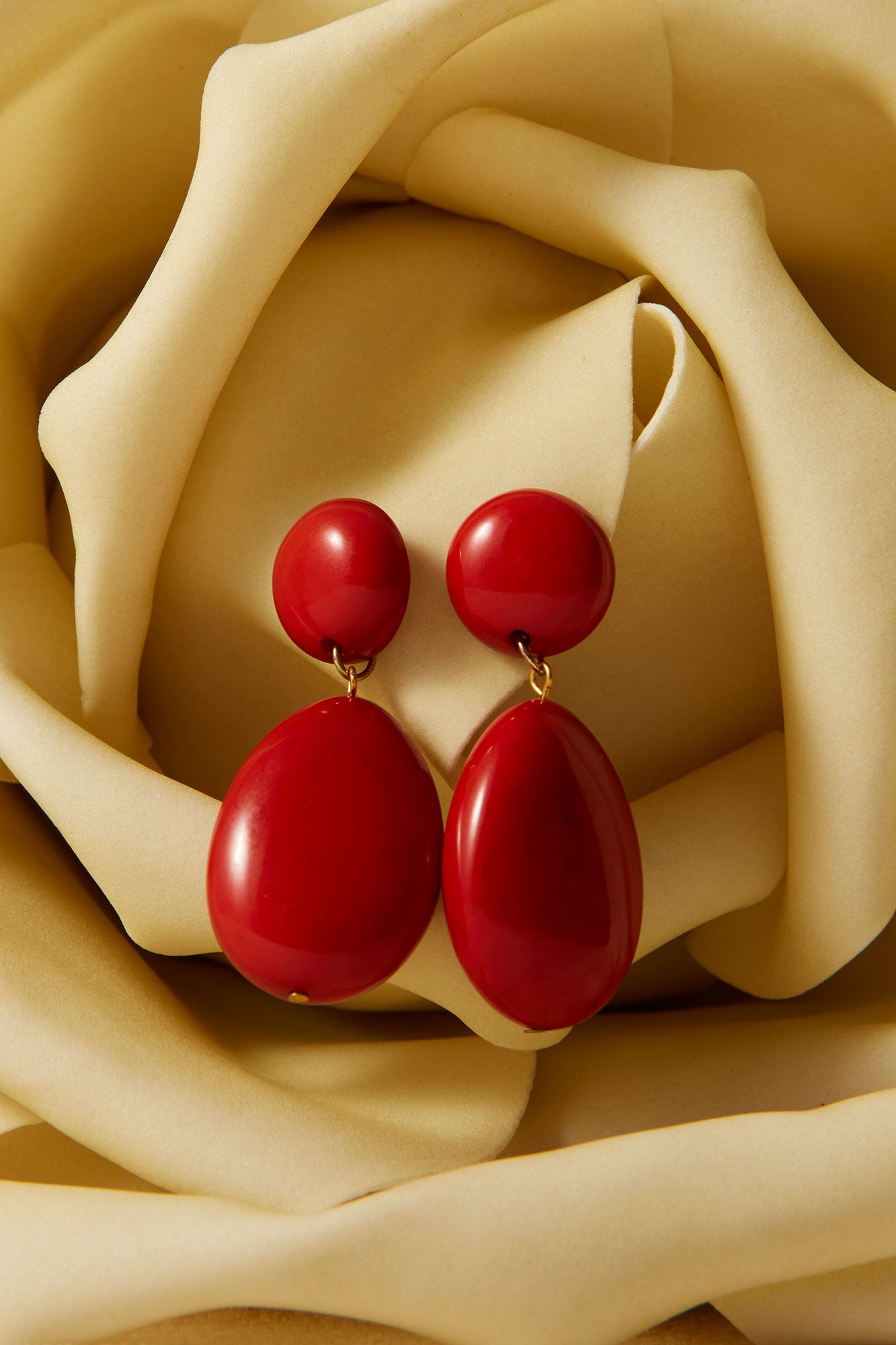 PENDIENTES BORNIA ROJO