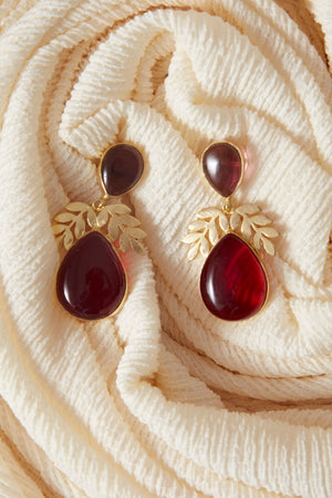 PENDIENTES TULIA MARRON