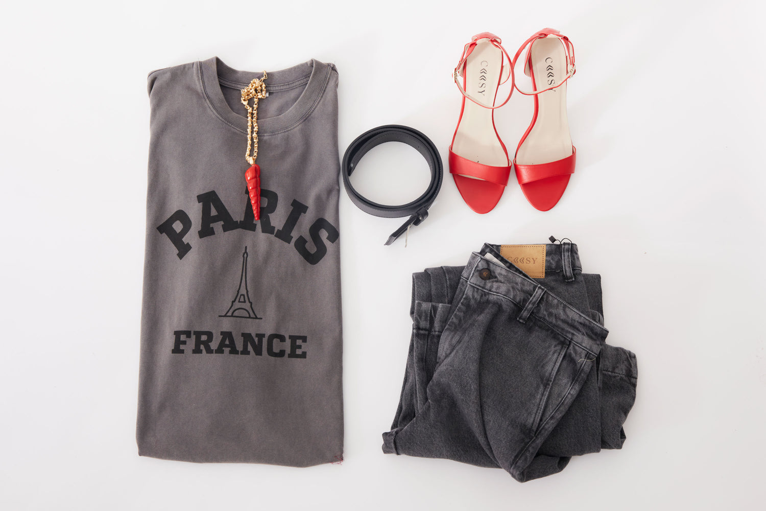 CAMISETA PARIS GRIS