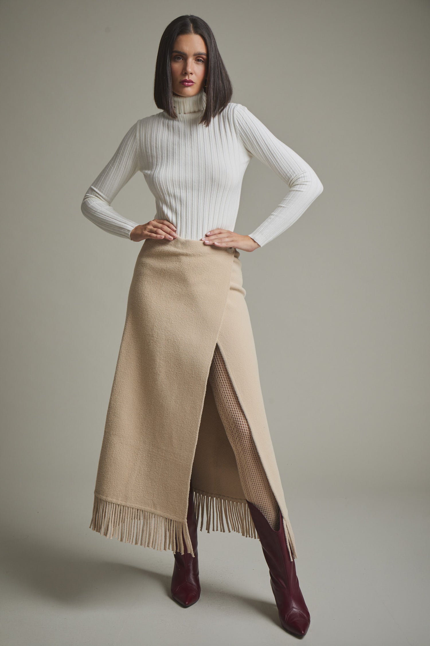 FALDA MARIETA BEIGE