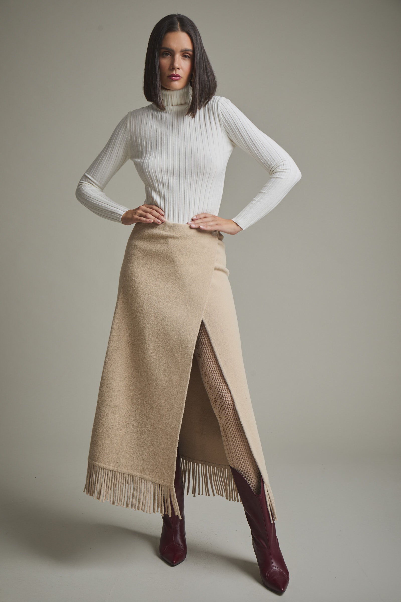 FALDA MARIETA BEIGE