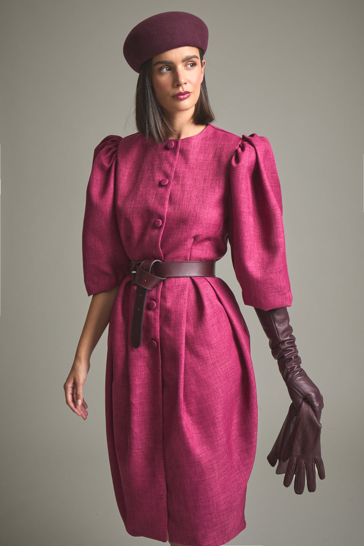 VESTIDO ROGELIA FUCSIA