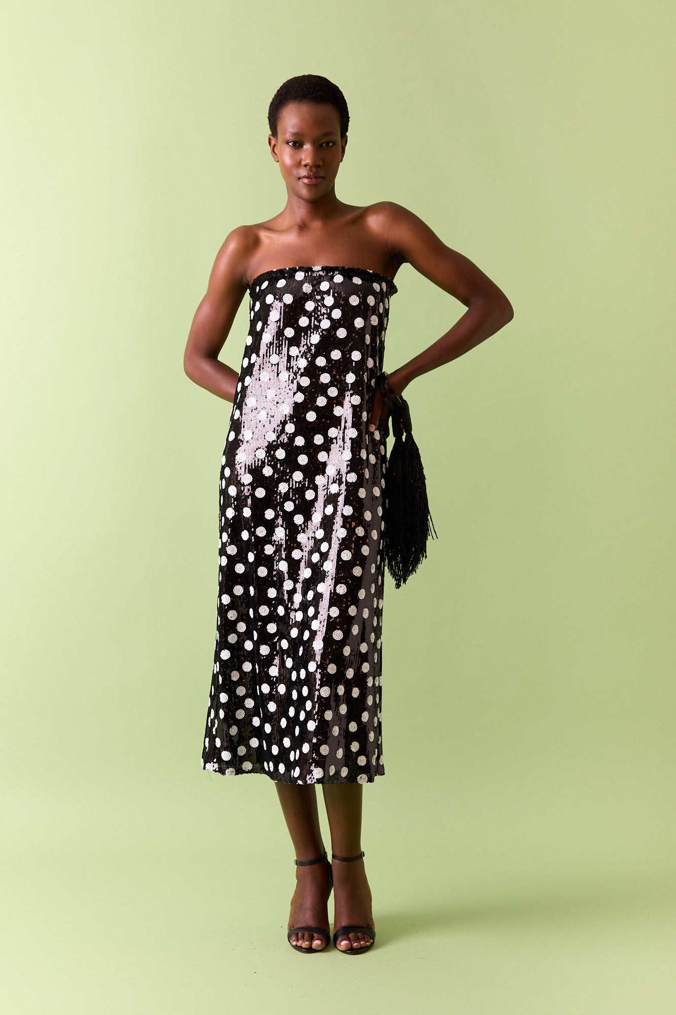 BLACK SEQUIN DRESS