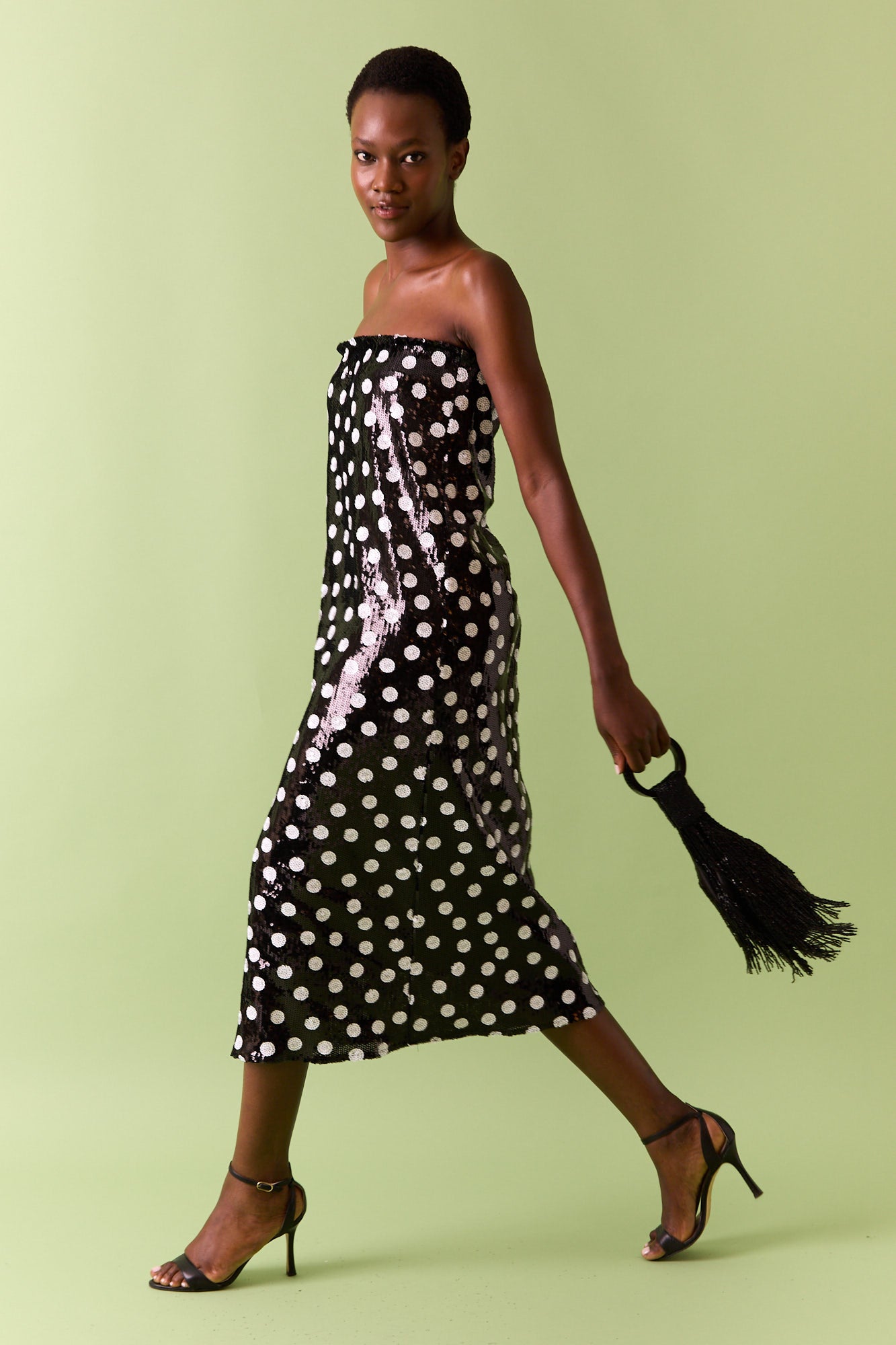 BLACK SEQUIN DRESS