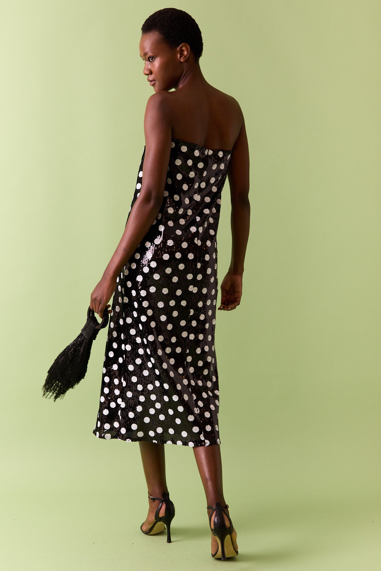BLACK SEQUIN DRESS