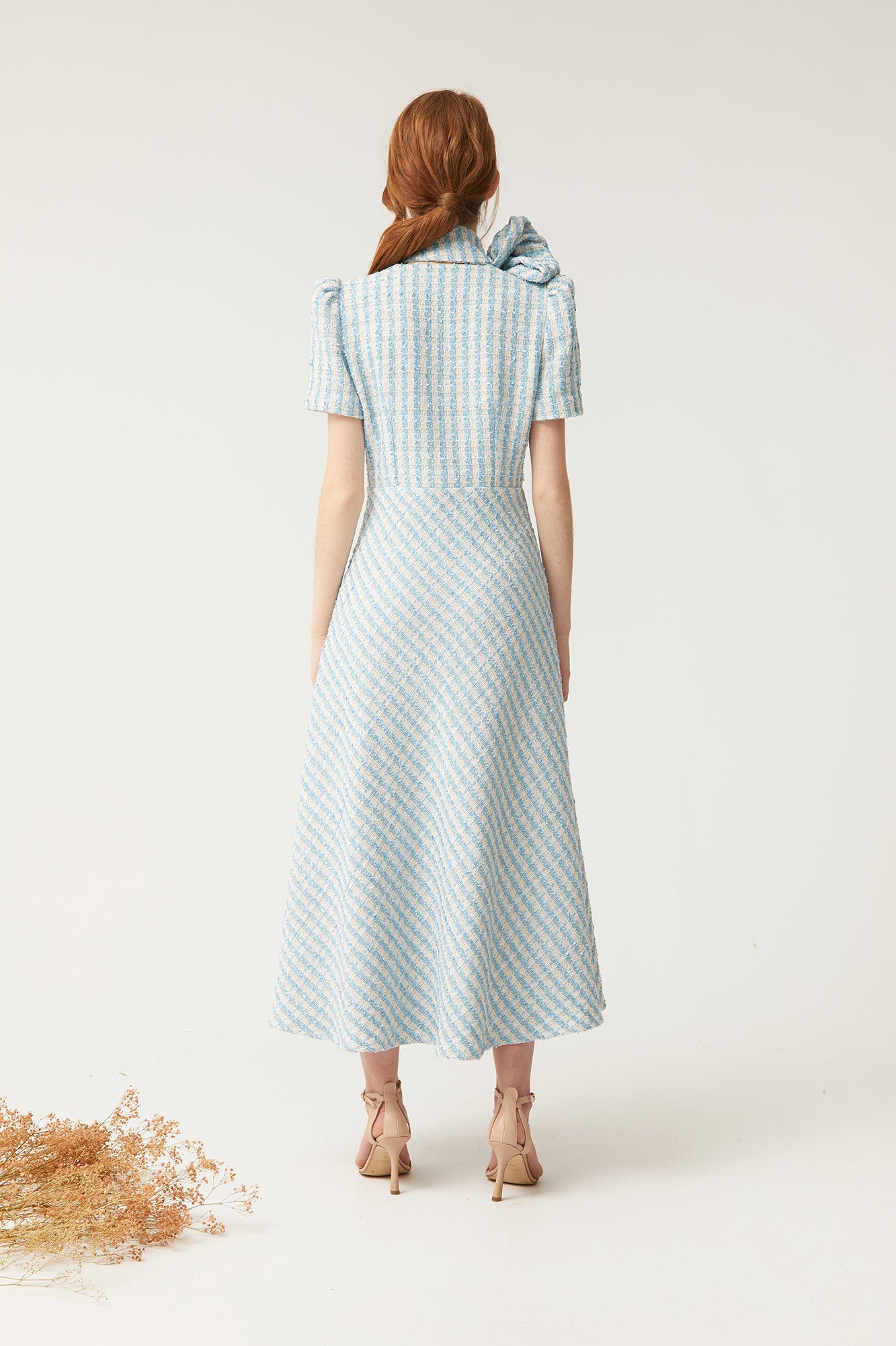 LOLA BLUE CHECKS DRESS