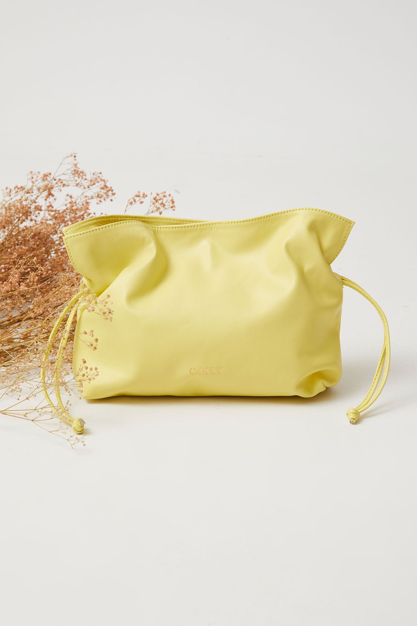 SAC EN CUIR CITRON