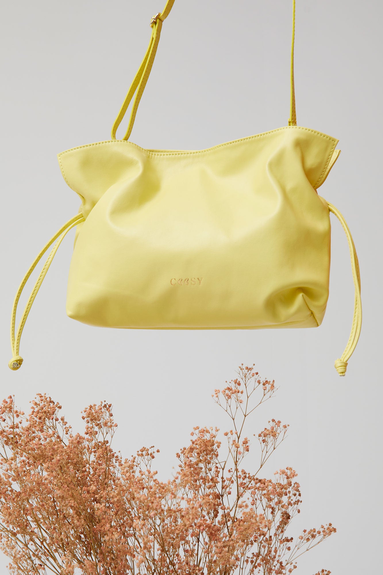 SAC EN CUIR CITRON
