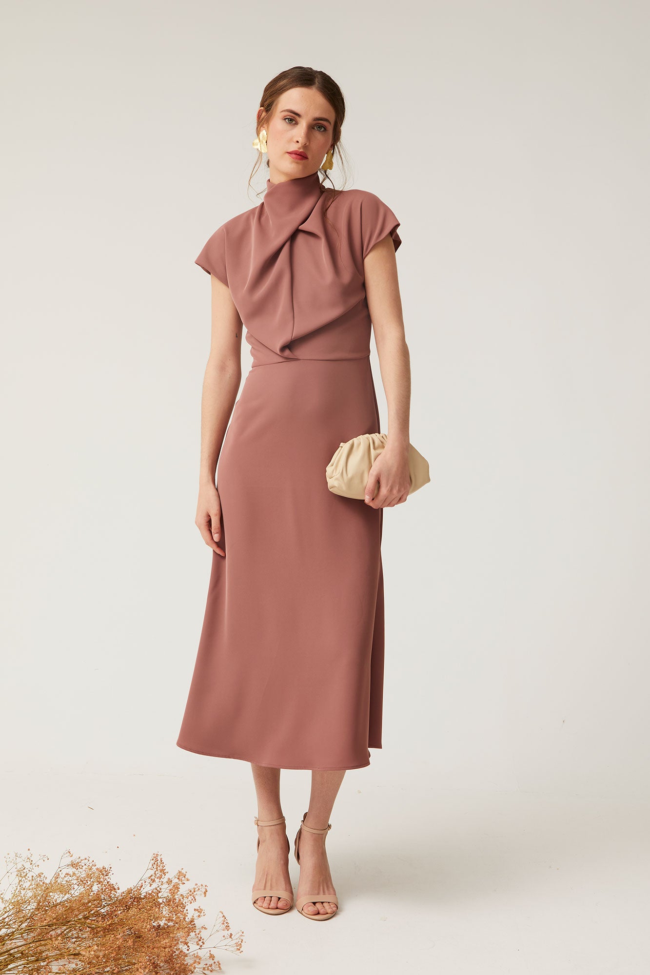 MINERVE BROWN DRESS