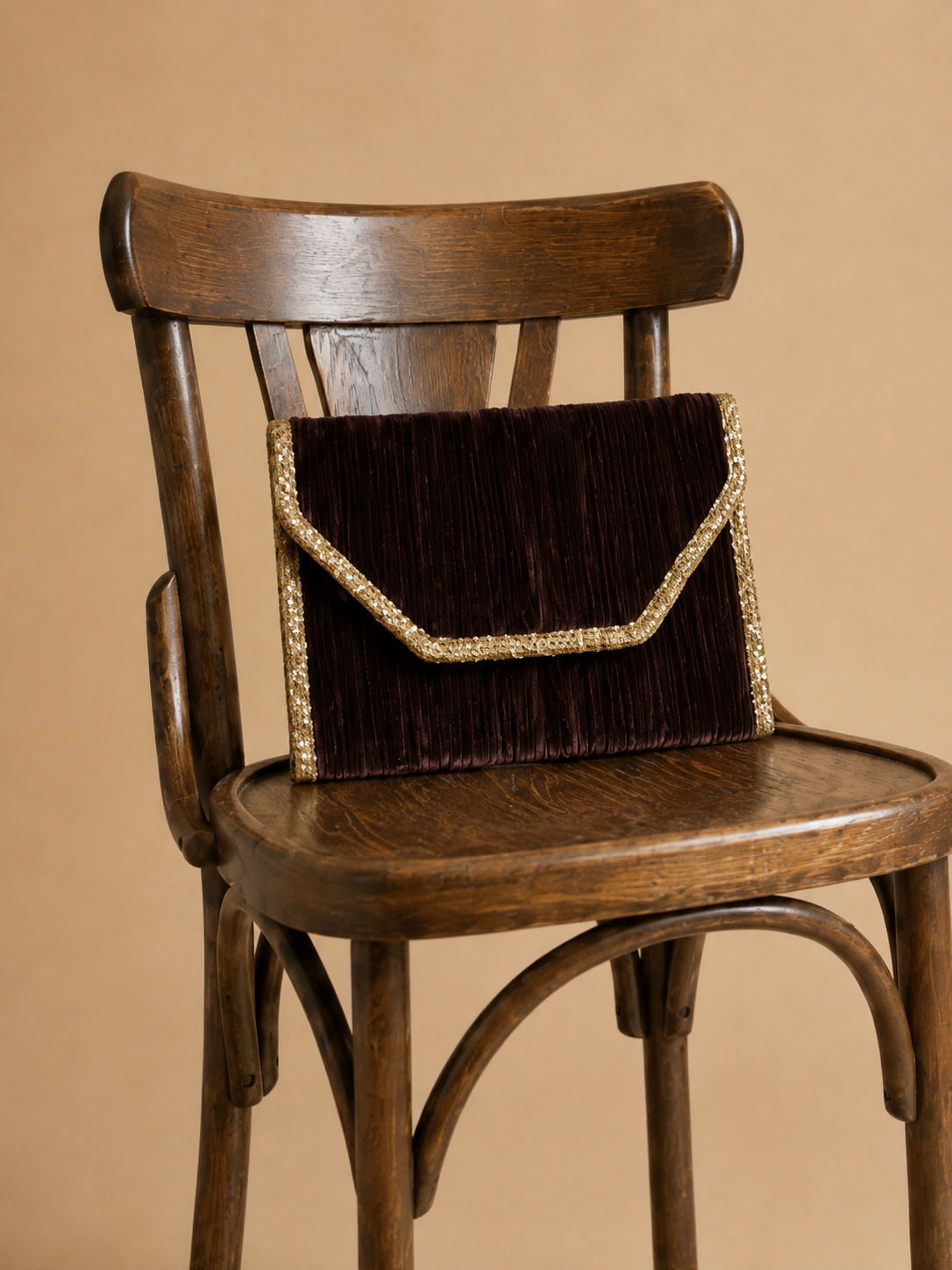 PORTEFEUILLE MUSE MARRON