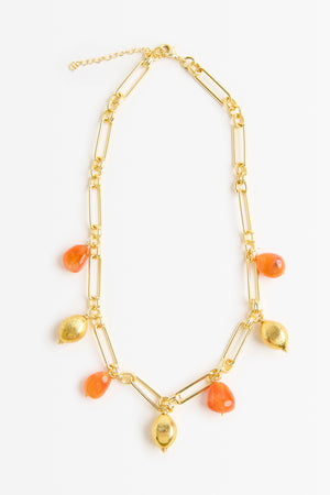 ORIANE ORANGE NECKLACE
