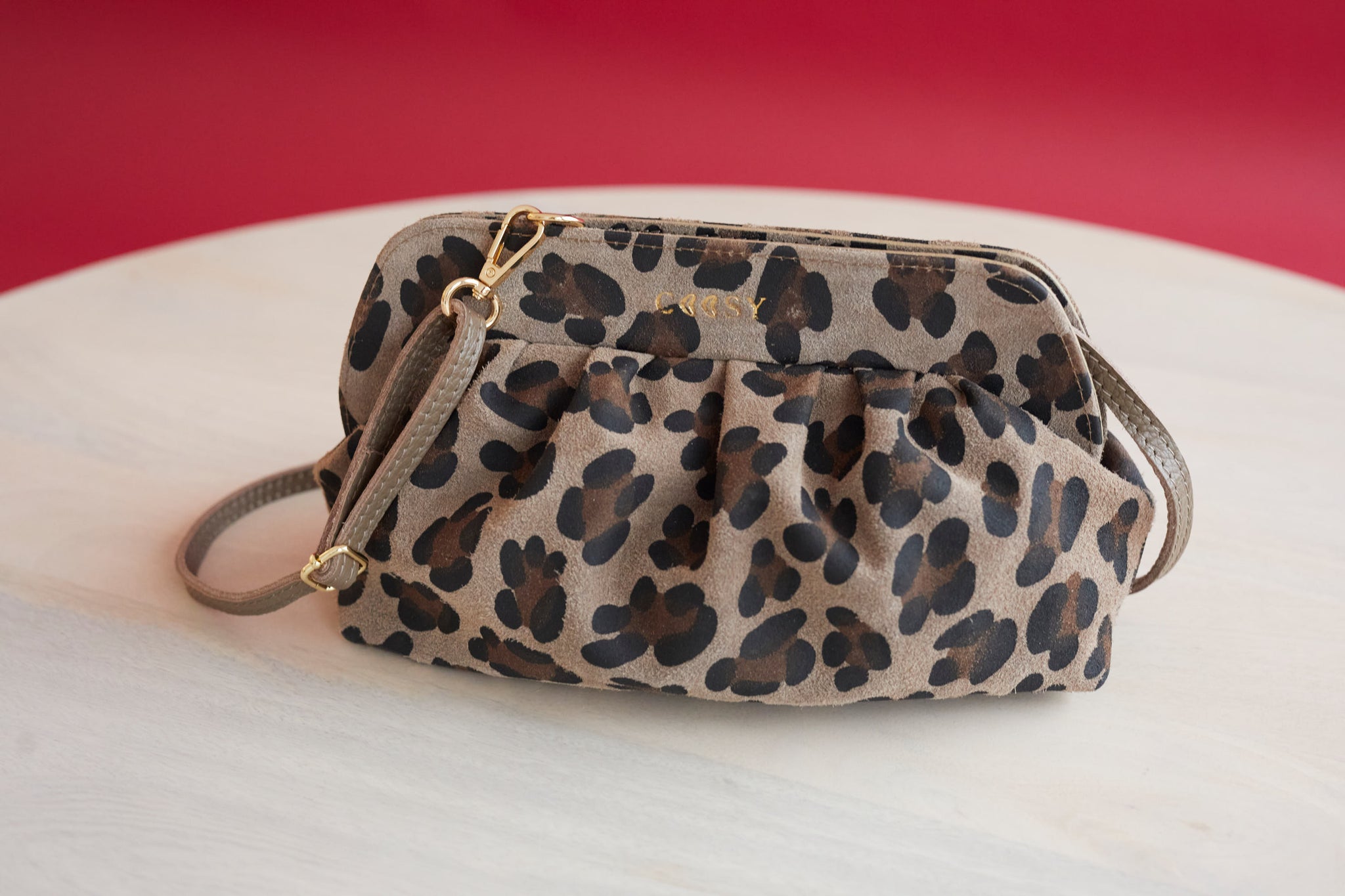 BROWN PRINTLEOPARD BAG