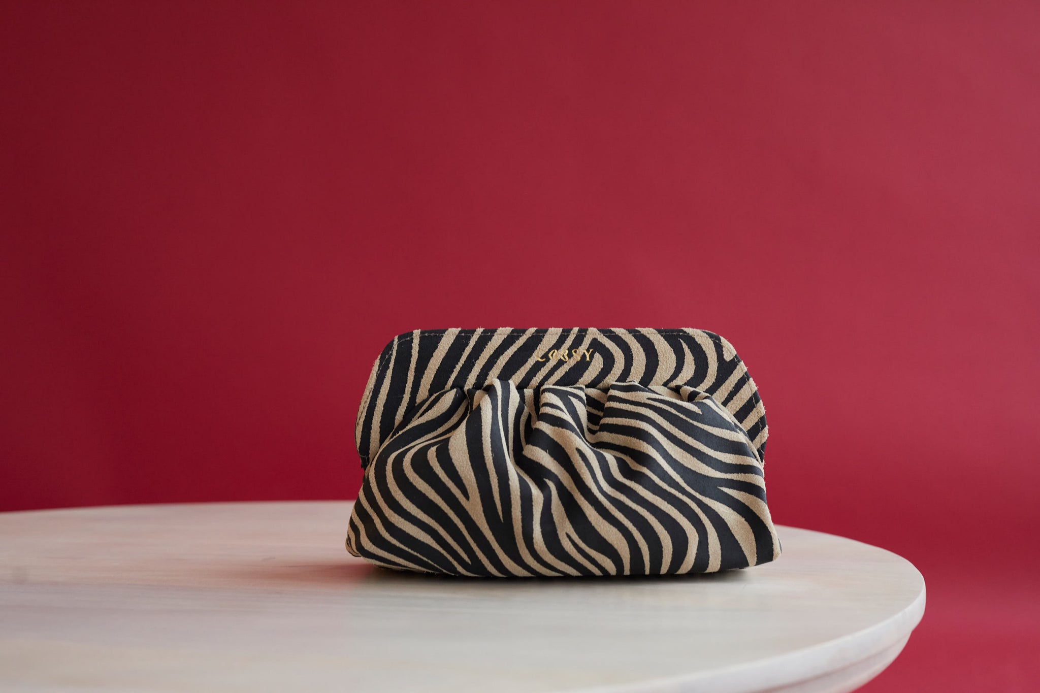 BLACK ZEBRA PRINT BAG
