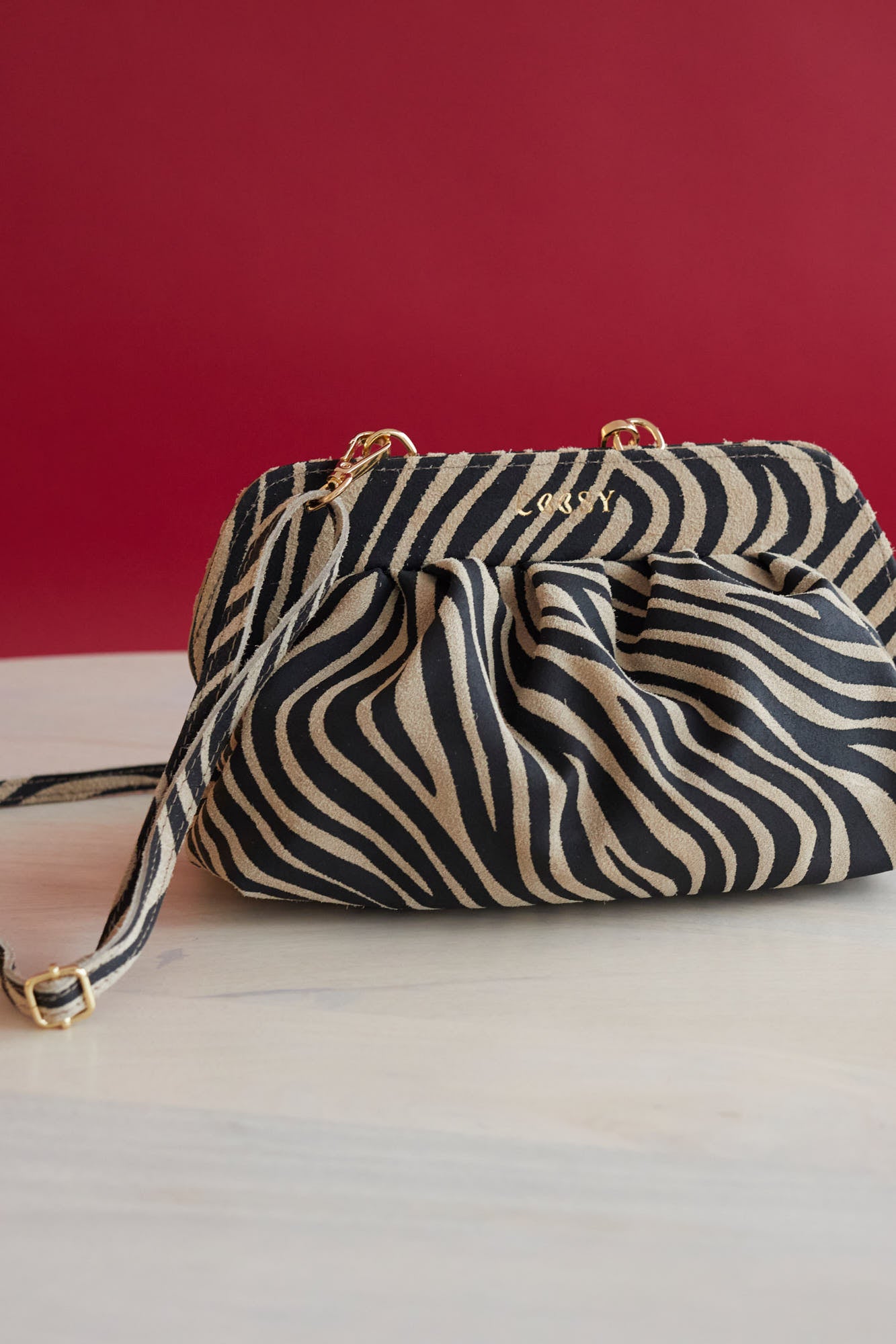 BLACK ZEBRA PRINT BAG