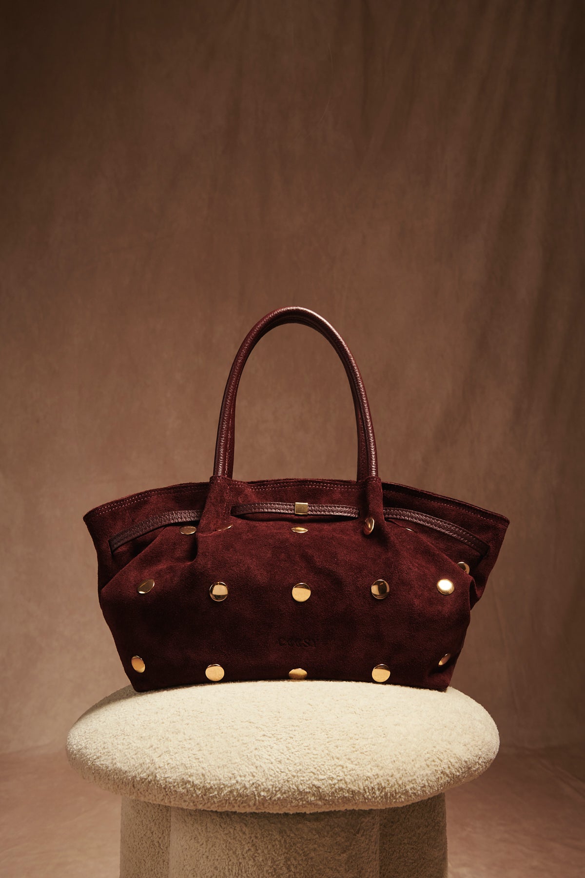 BOLSO SHOPPERTACHAS BURDEOS