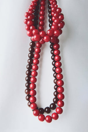 RED GOLDEN NECKLACE