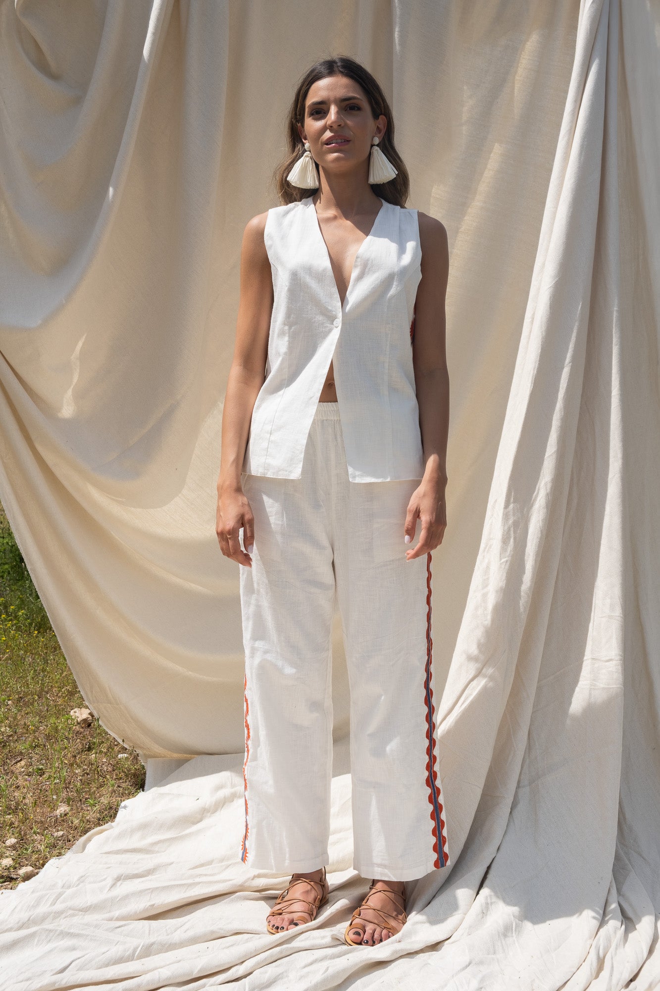 PANTALON DELFOS BLANCO