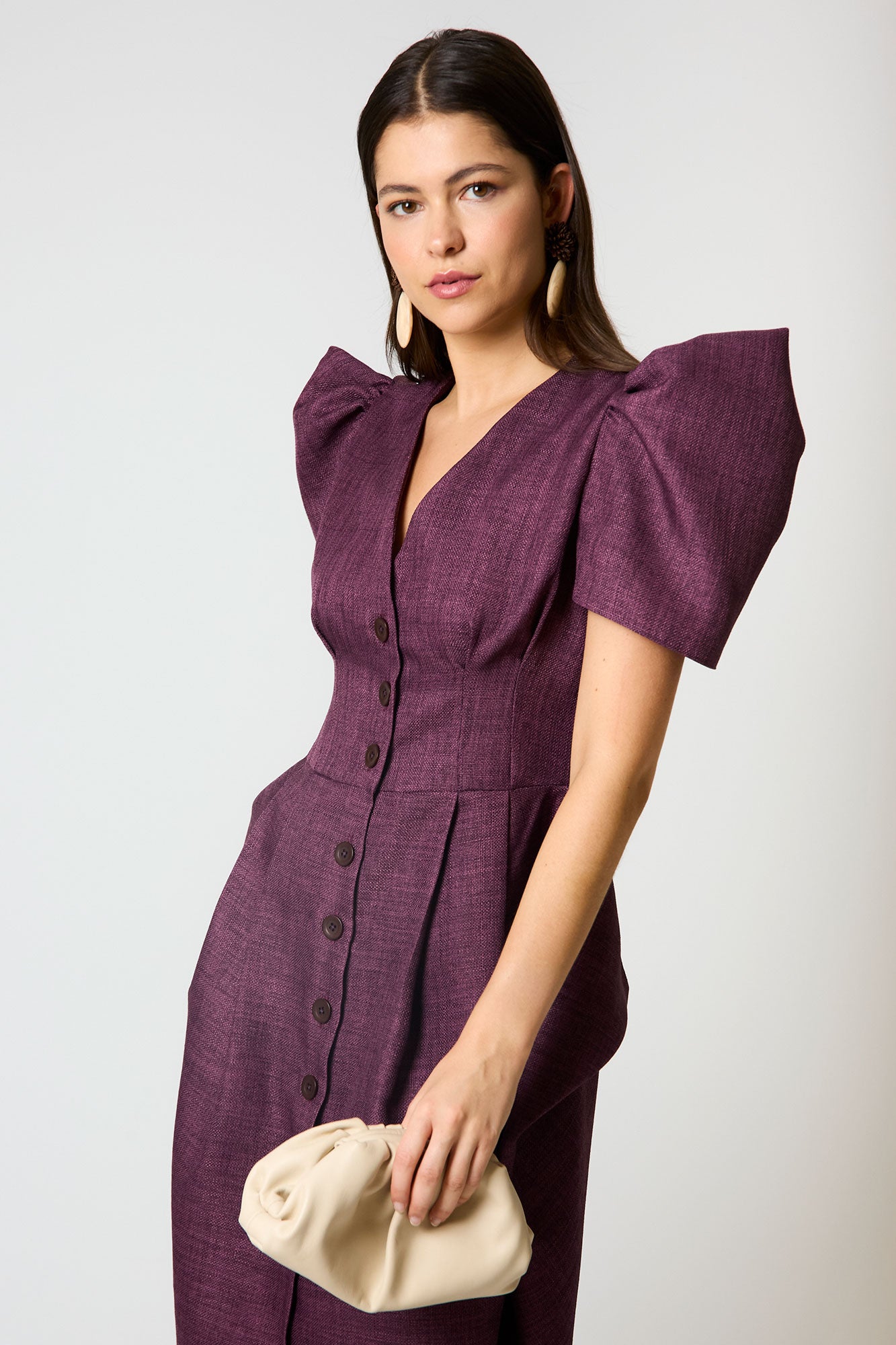 VESTIDO TRIANA BERENJENA