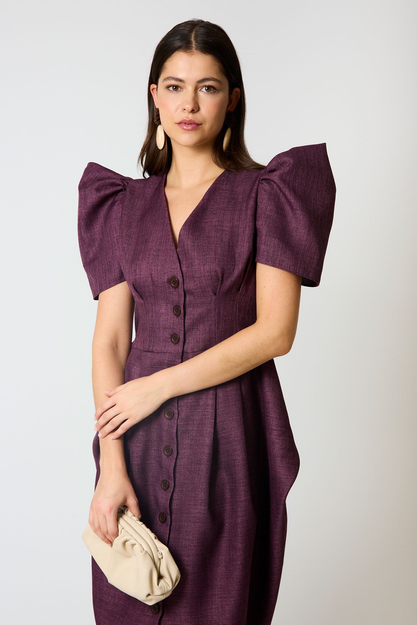 VESTIDO TRIANA BERENJENA