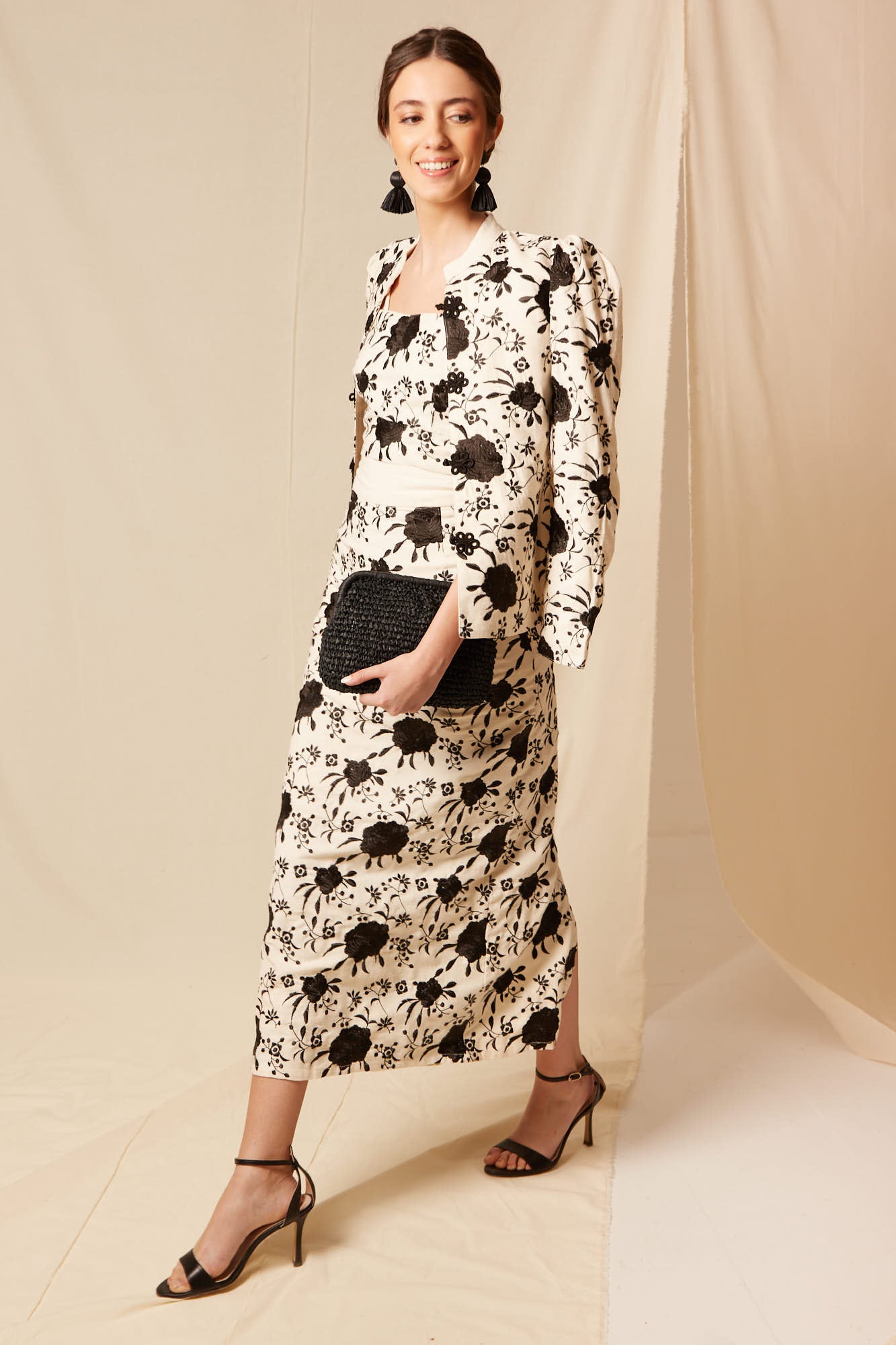 FALDA LORENZA NEGRO/BLANCO