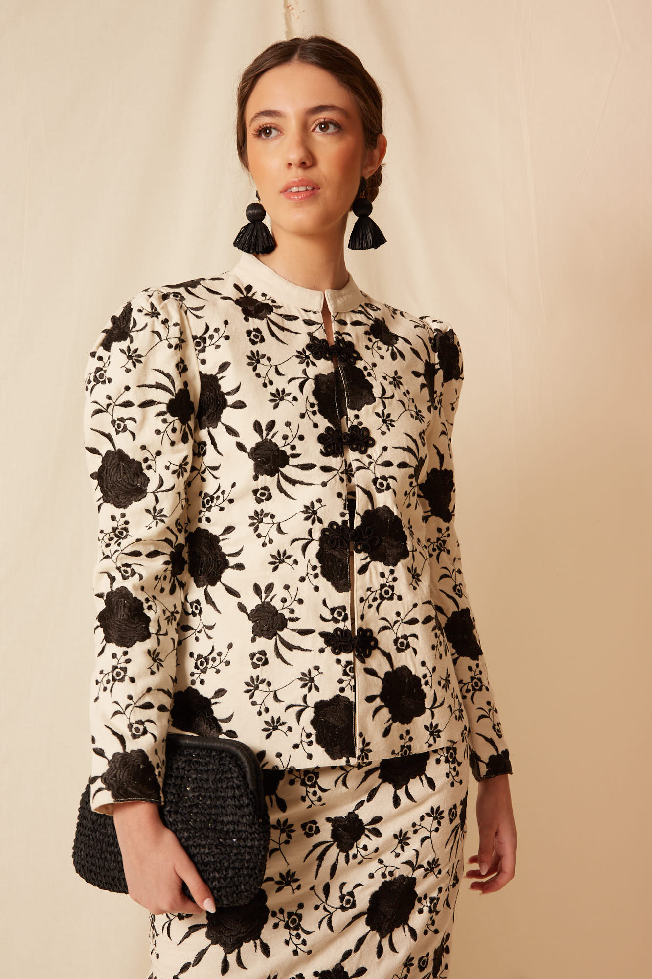 CHAQUETA LORENZA NEGRO/BLANCO