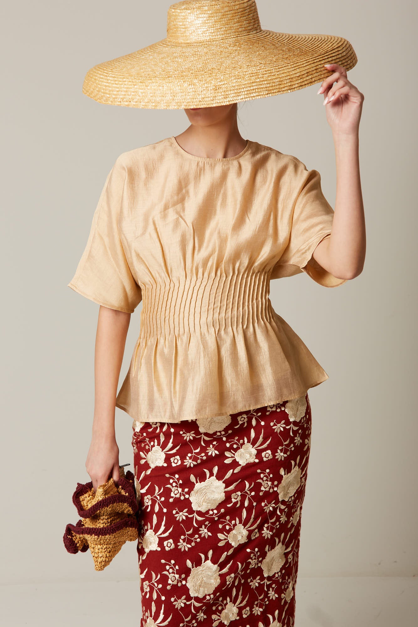 HARUMI BEIGE BLOUSE