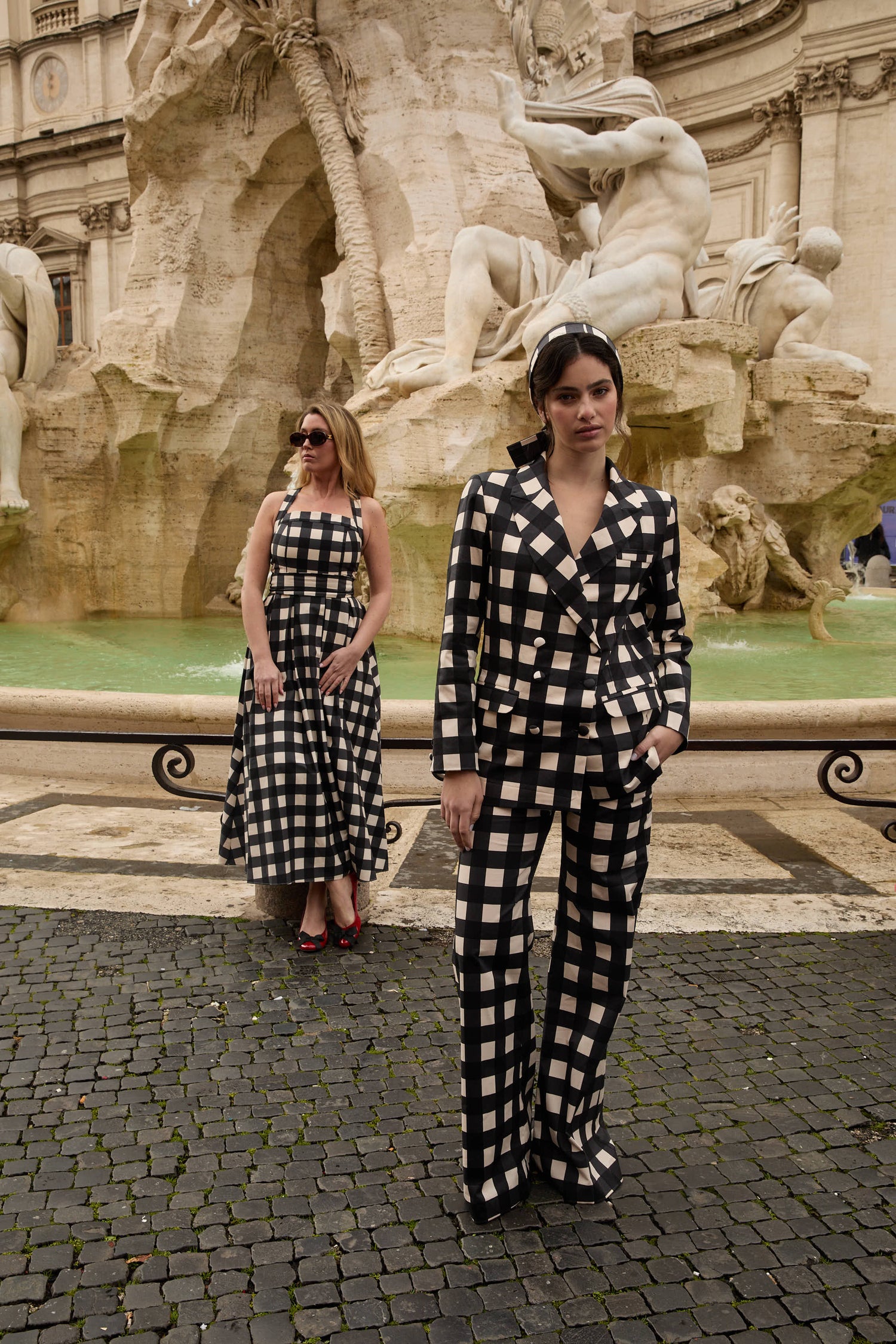 PANTALON GARAI BLANCO/NEGRO