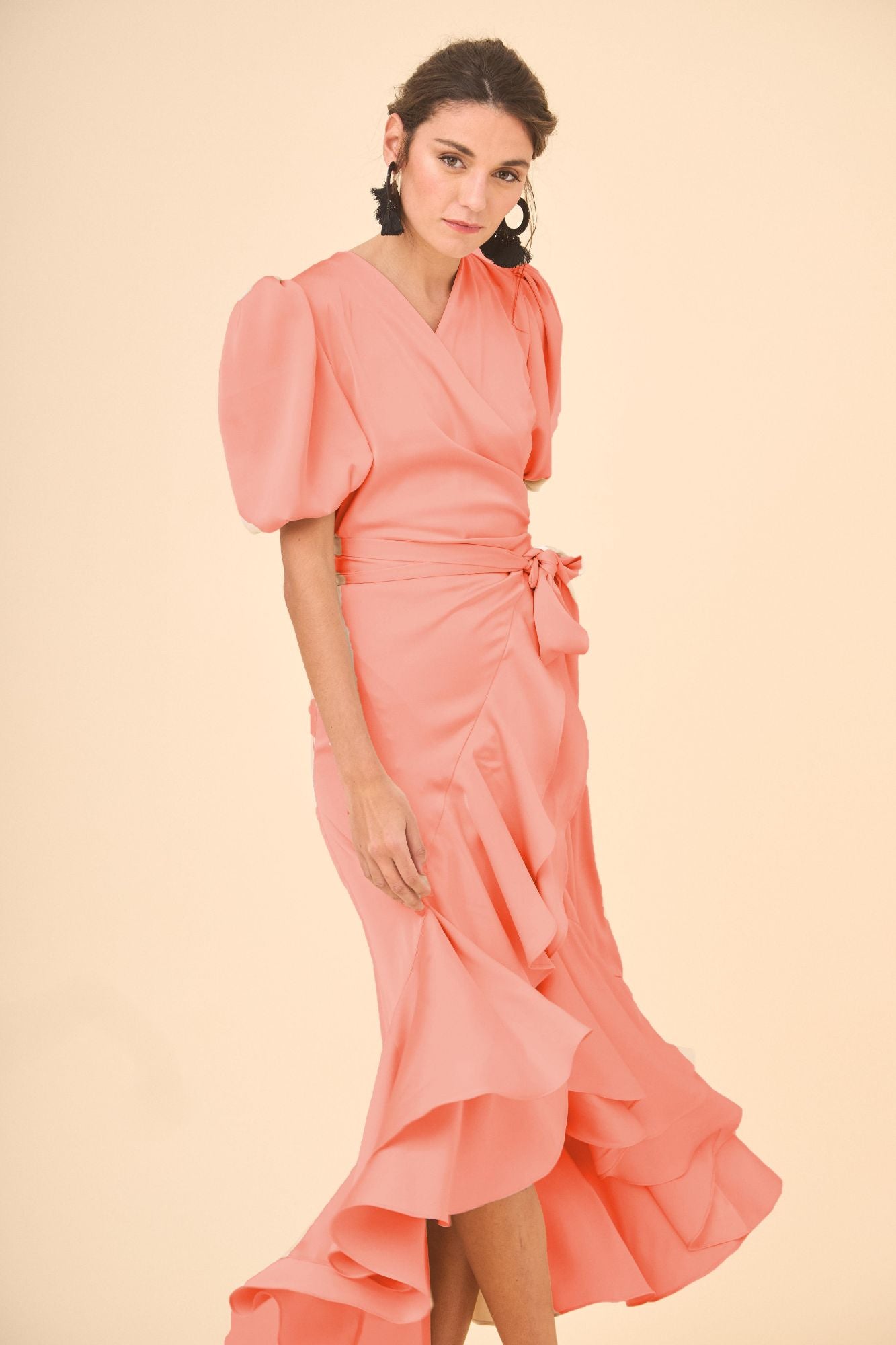 VESTIDO PLACIS SALMON
