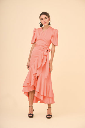 VESTIDO PLACIS SALMON