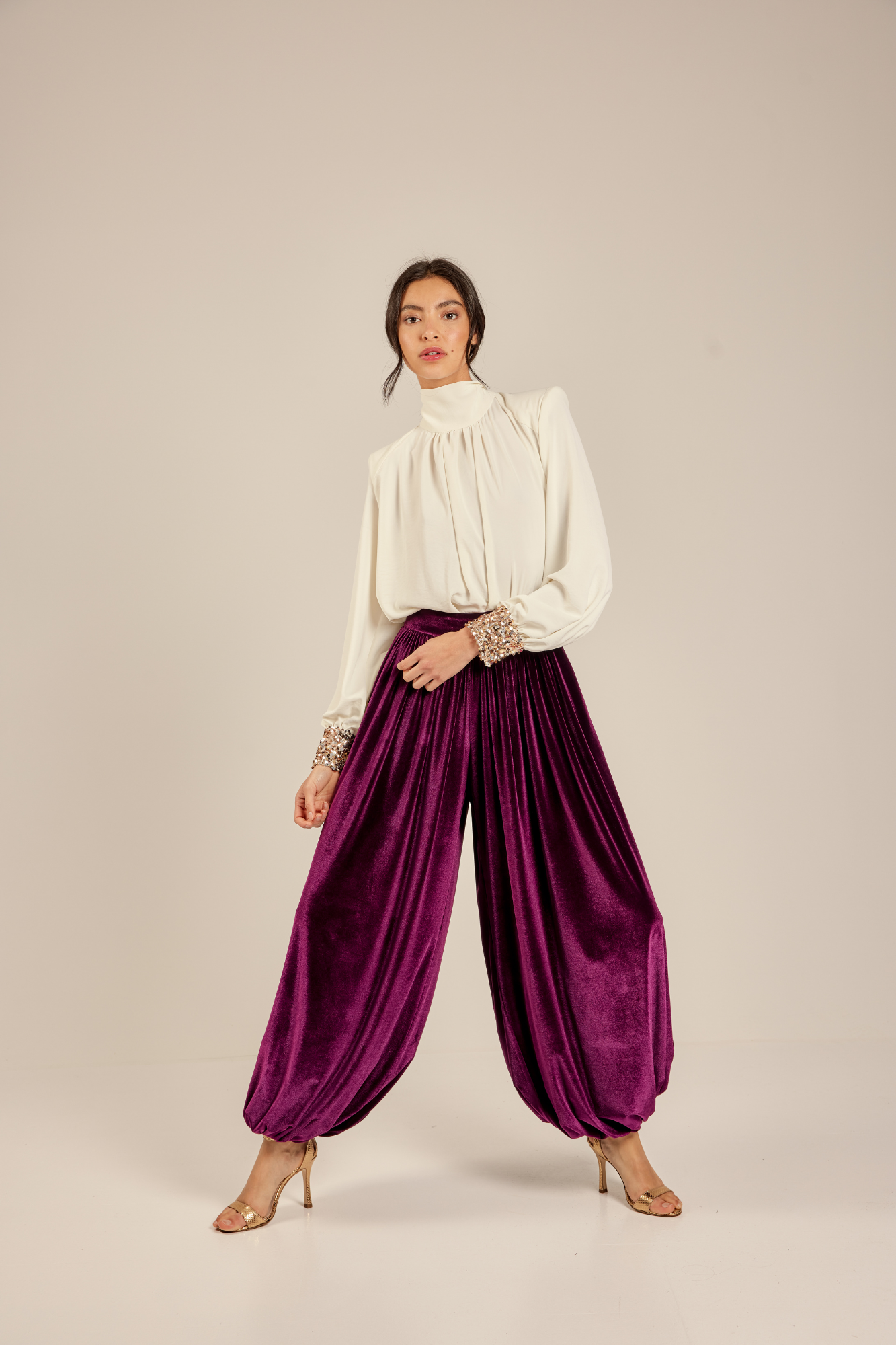 PANTALON ELVA BORDEAUX