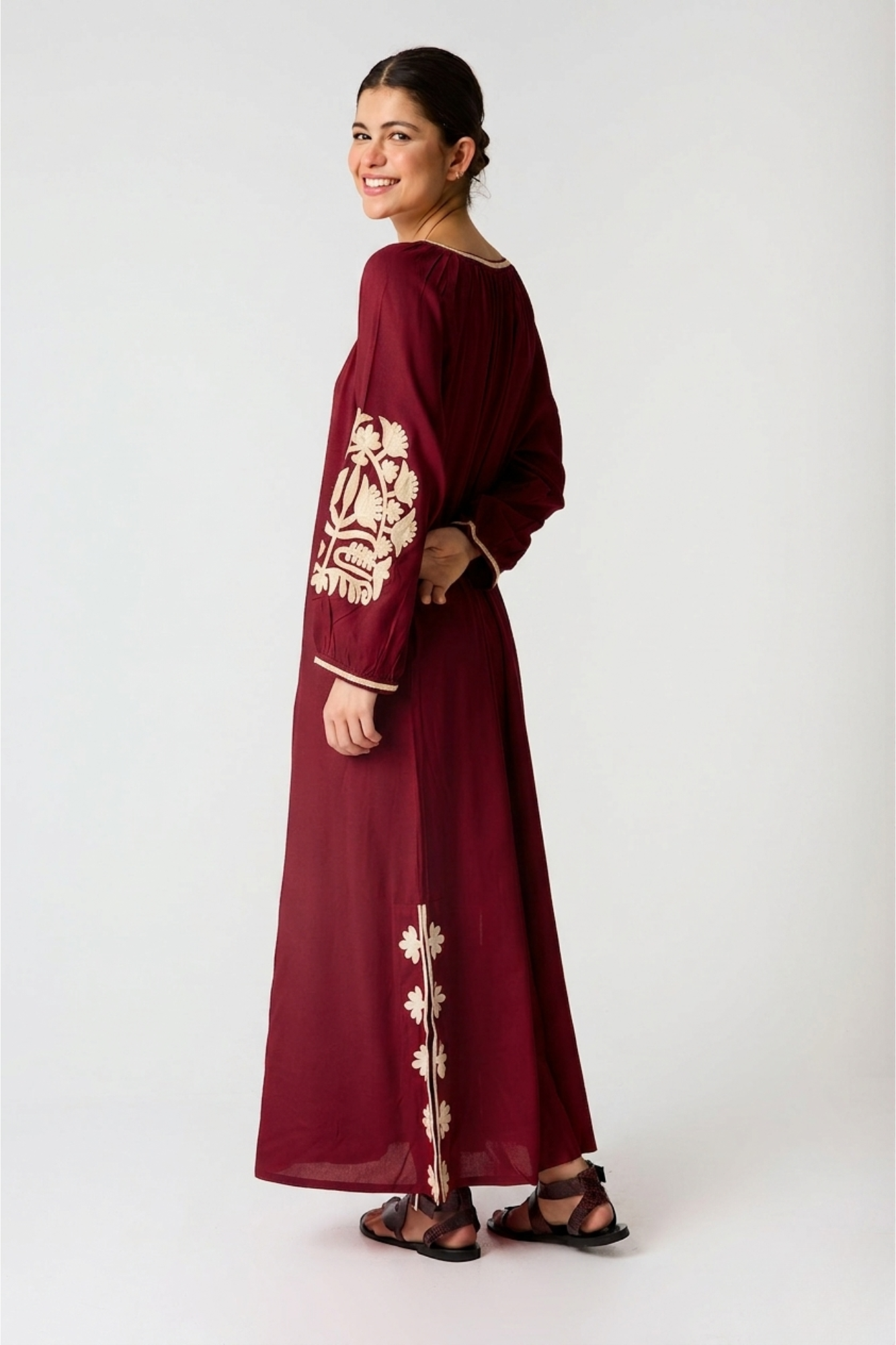 KAFTAN SAHARA BURGUNDY