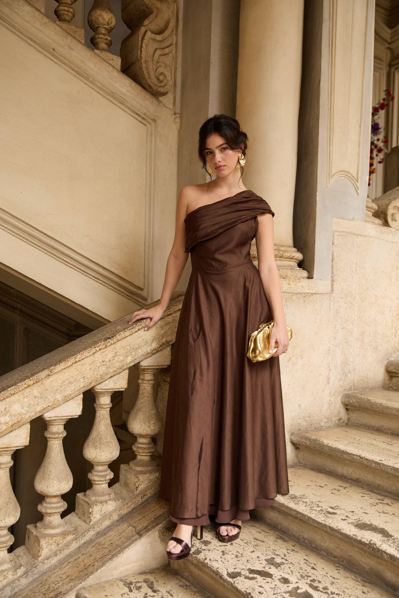 VESTIDO GINEBRA MARRON