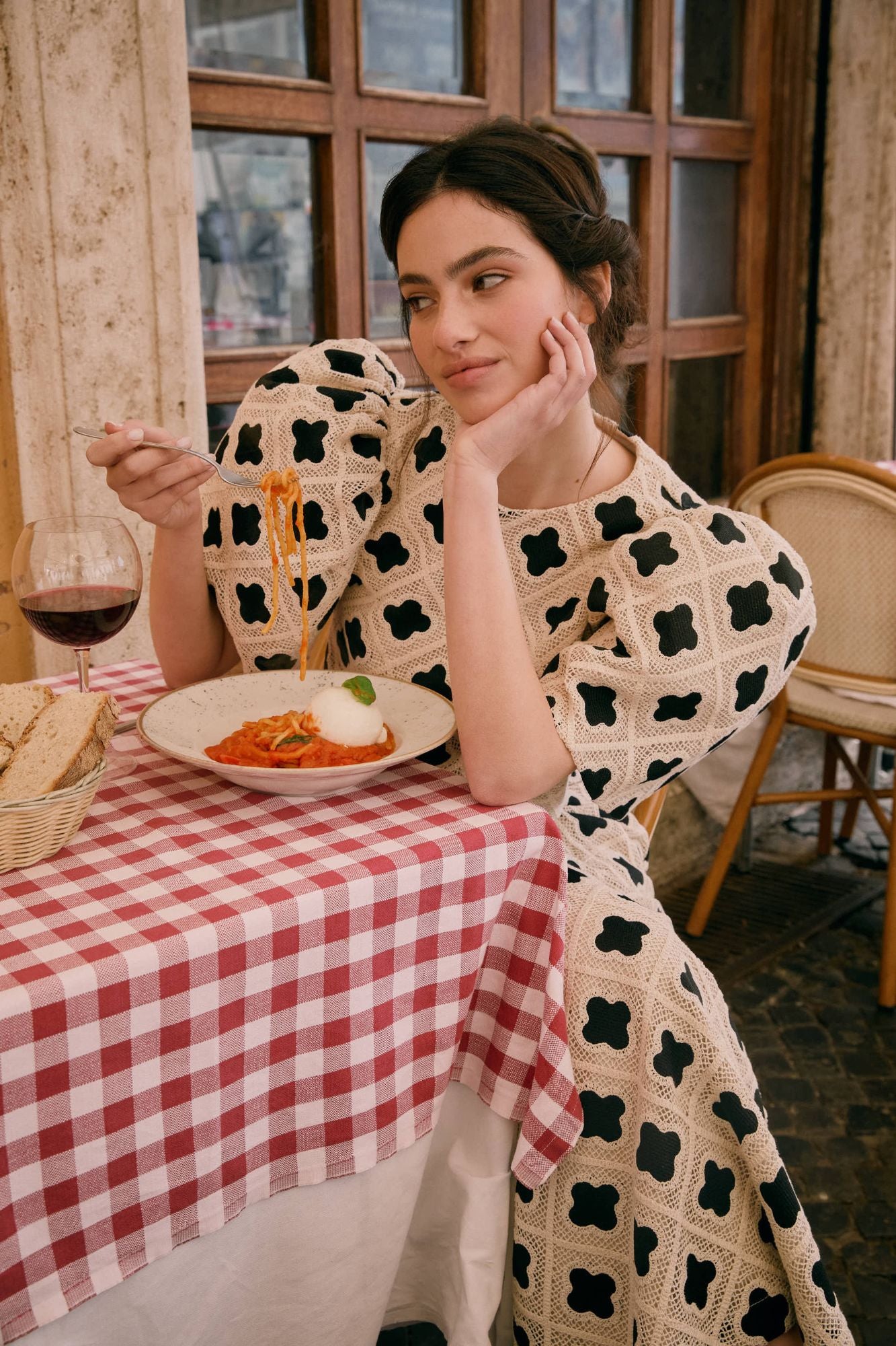 TOP ANNACHIARA CRUDO/NEGRO