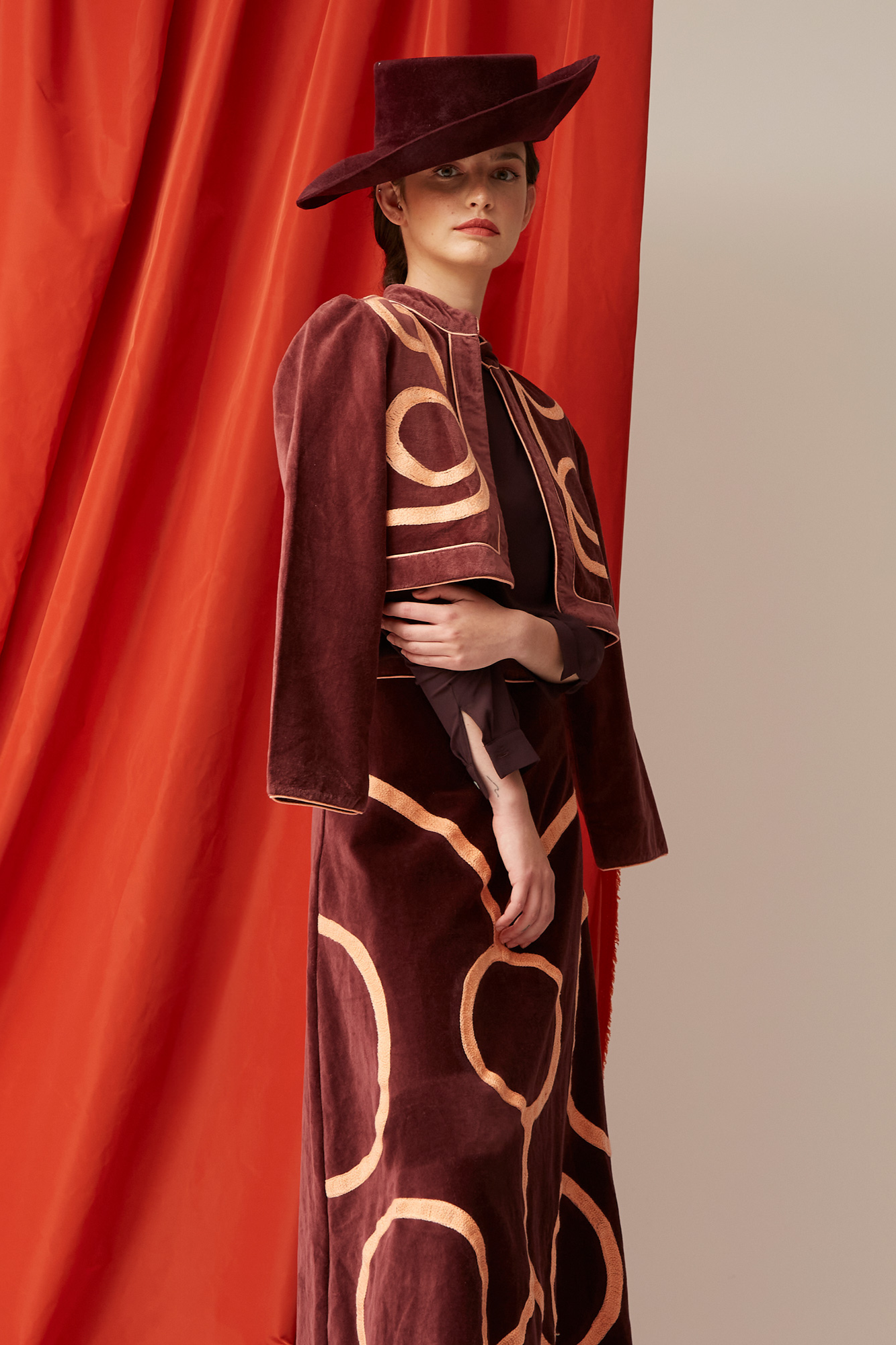 VESTE BIANCA MARRON