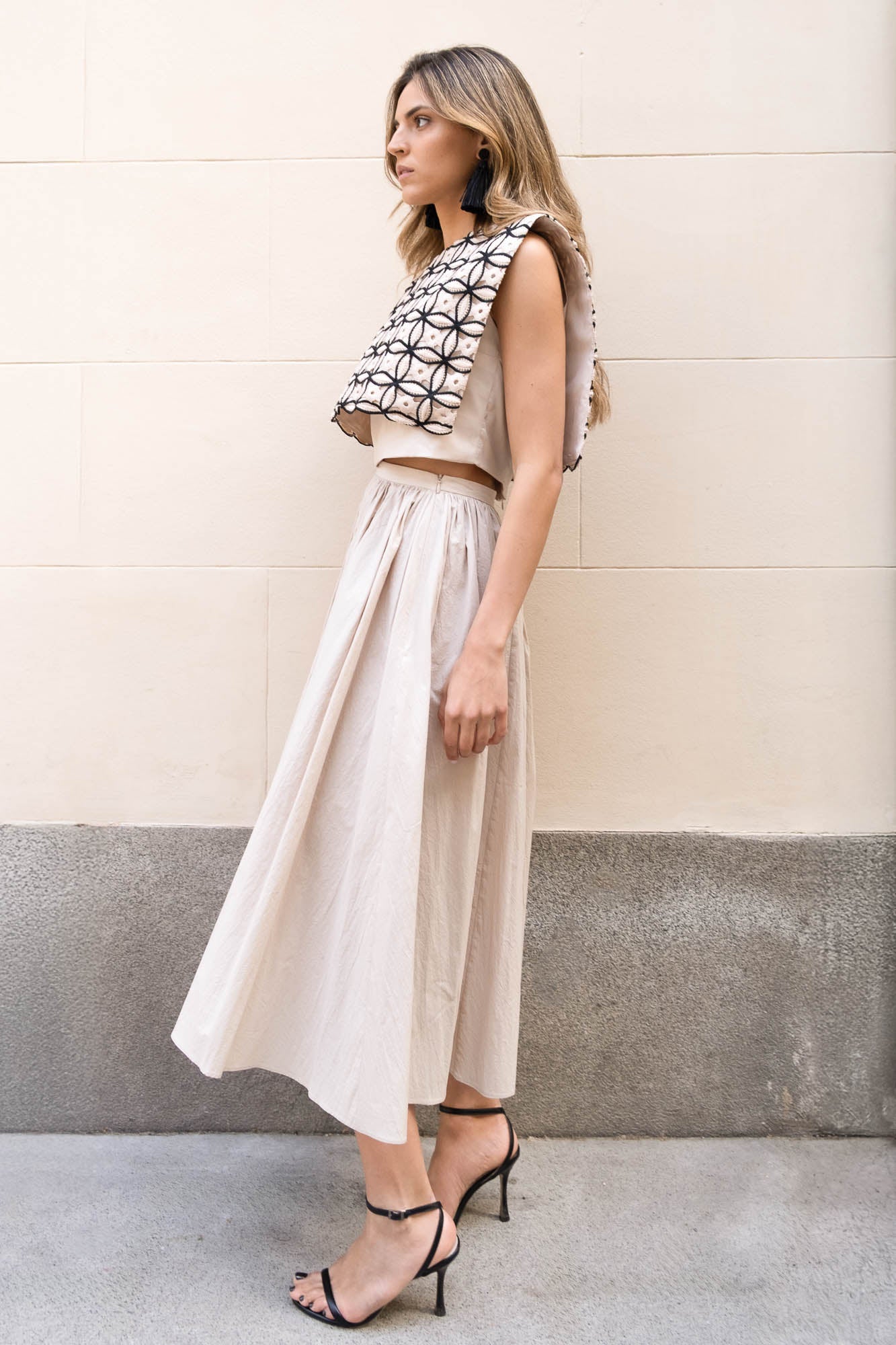 JUPE BRUNELLA BEIGE