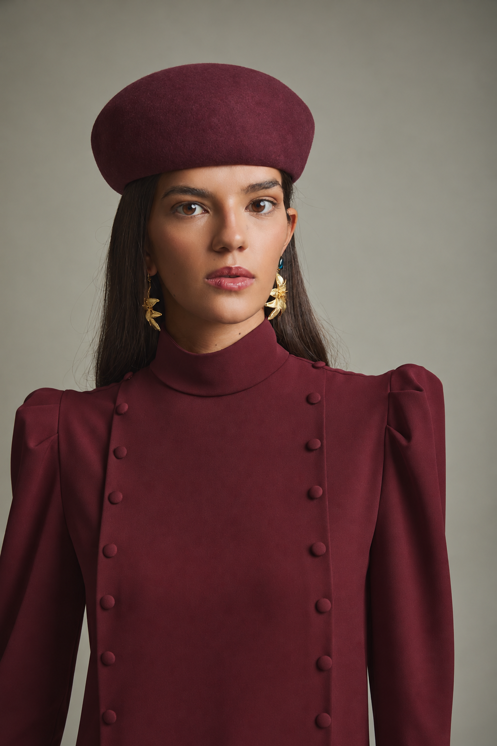 ADELA MAROON DRESS