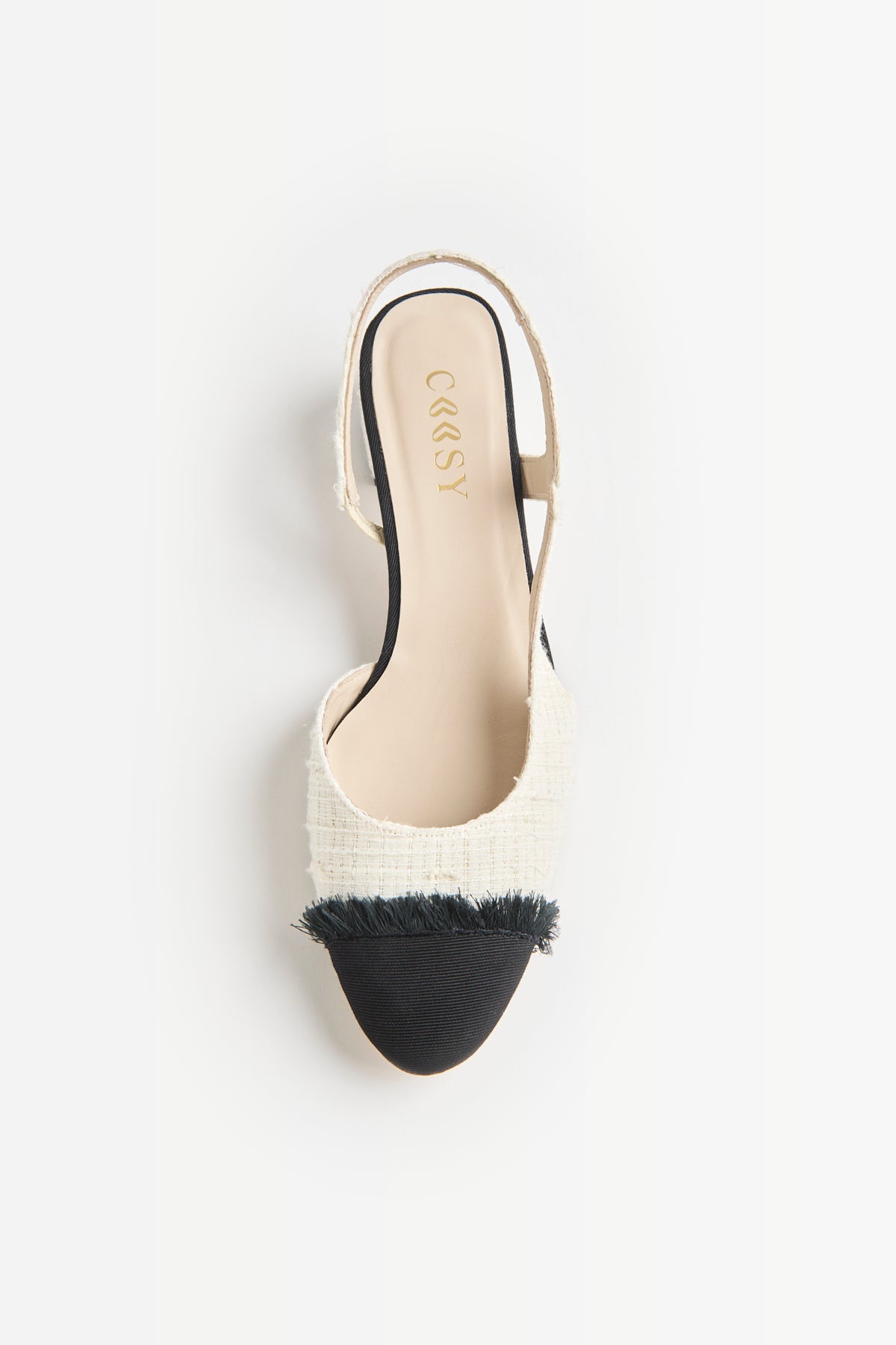 WHITE TWEED SHOE | Coosy