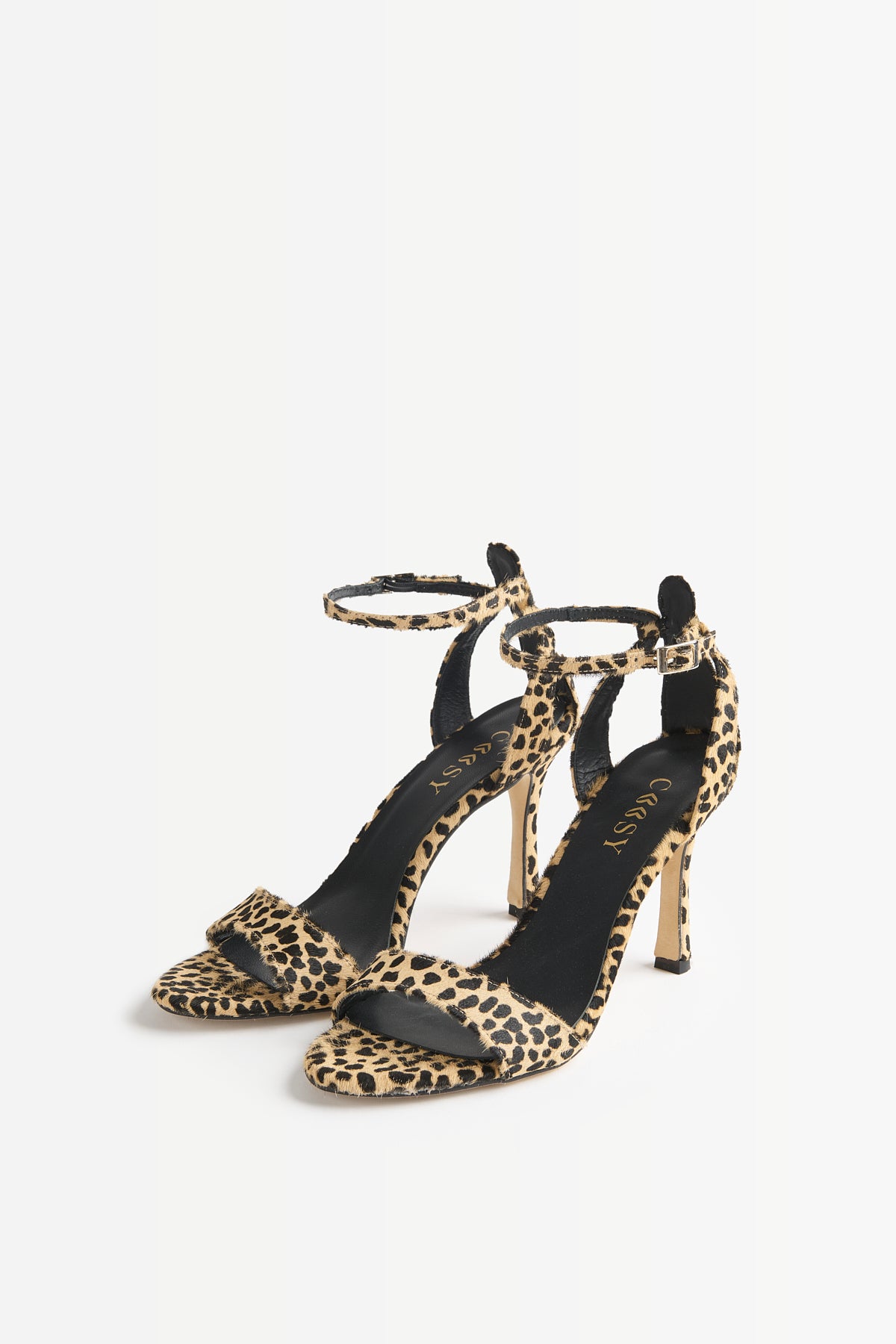 LEOPARD LEATHER SANDALS