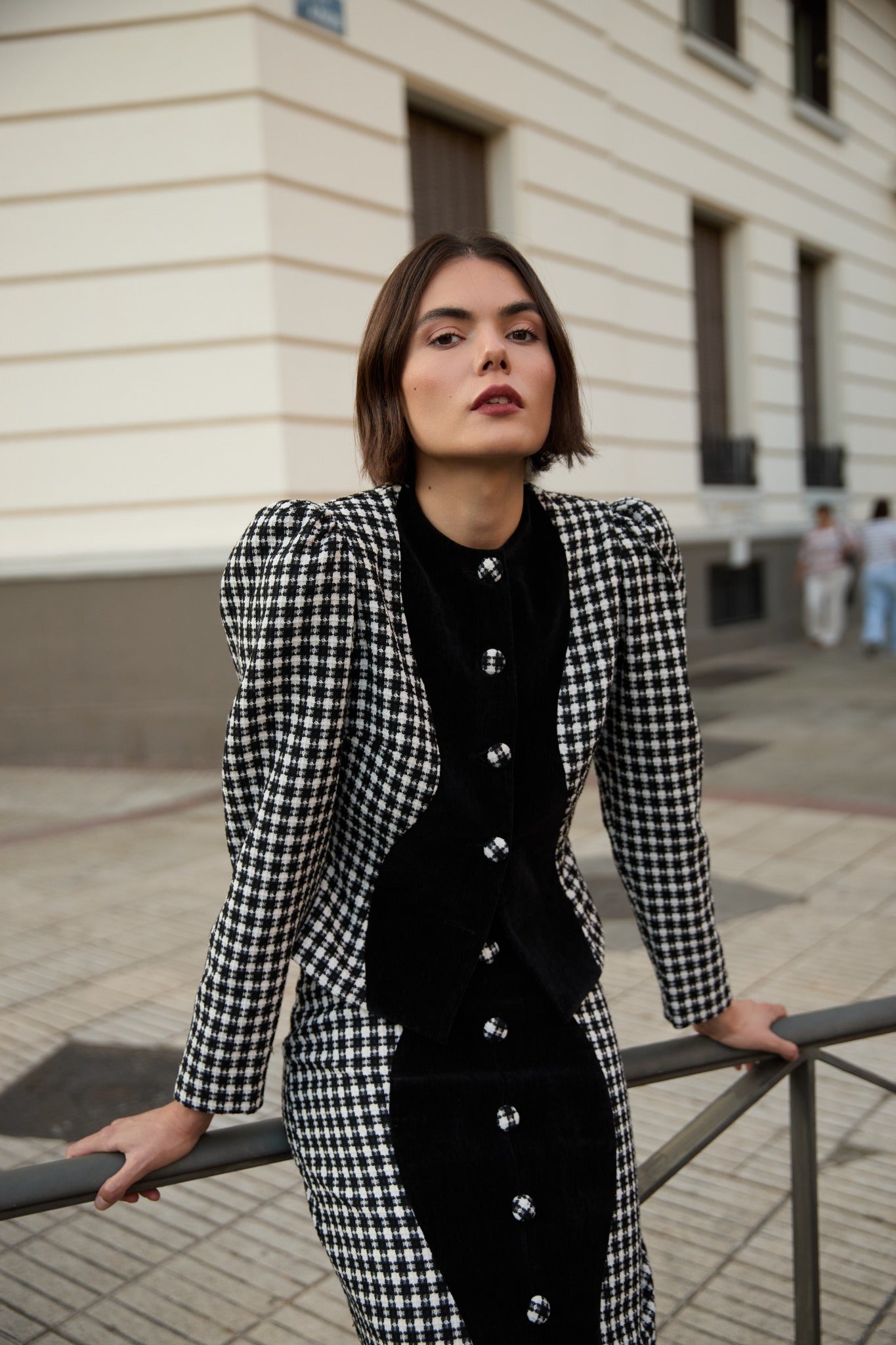 CHAQUETA NOIREL BLANCO/NEGRO
