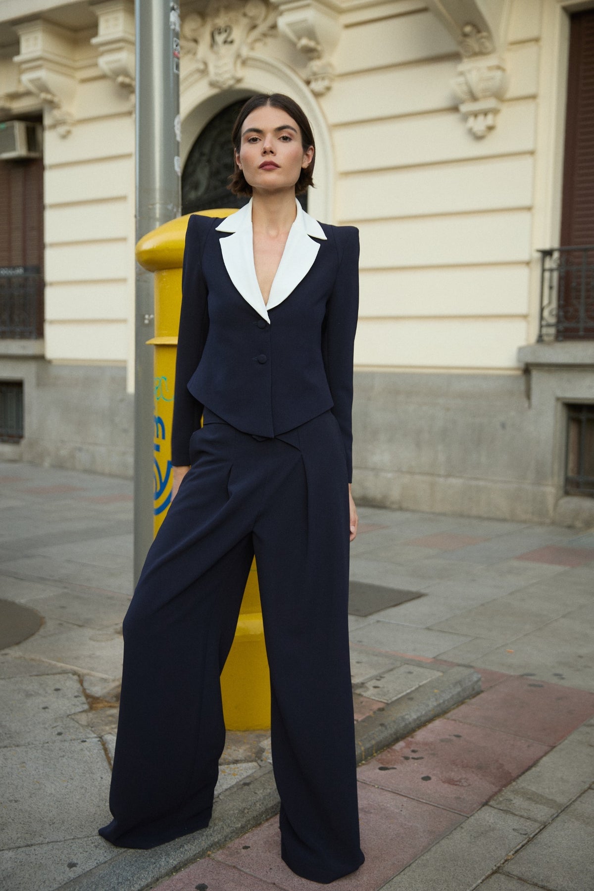NAREN NAVY TROUSERS