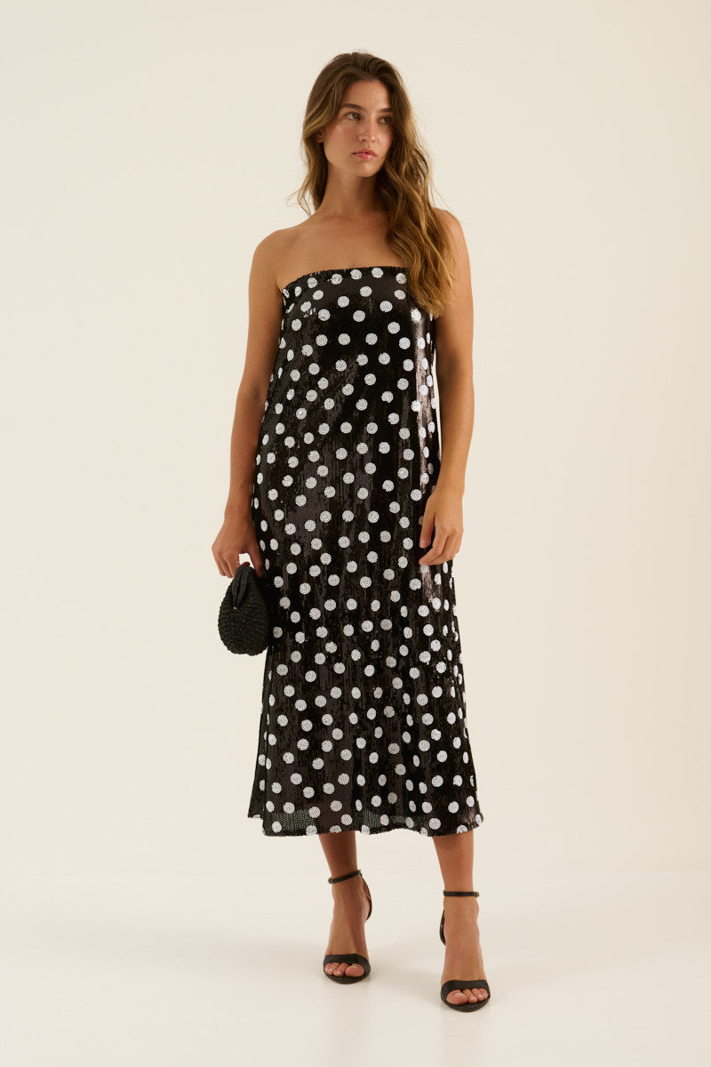BLACK SEQUIN DRESS