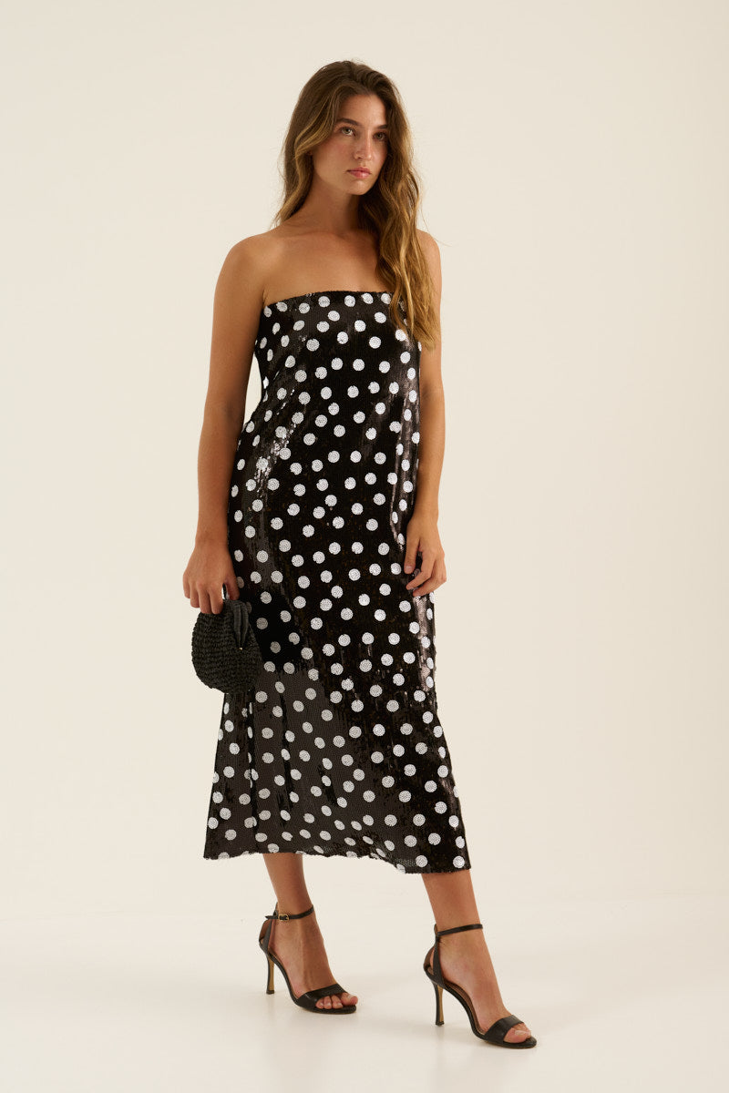 VESTIDO LENTEJUELAS NEGRO