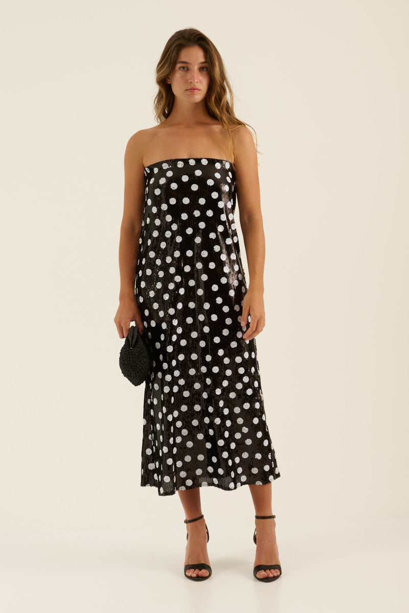 VESTIDO LENTEJUELAS NEGRO