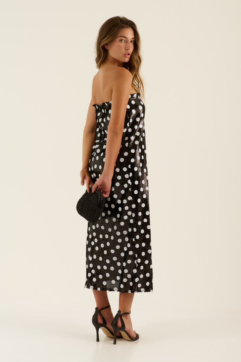 VESTIDO LENTEJUELAS NEGRO