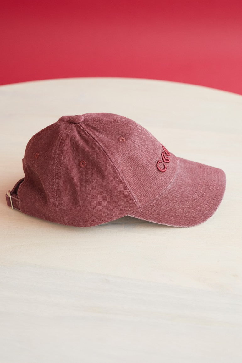 CAP BURGUNDY CAP