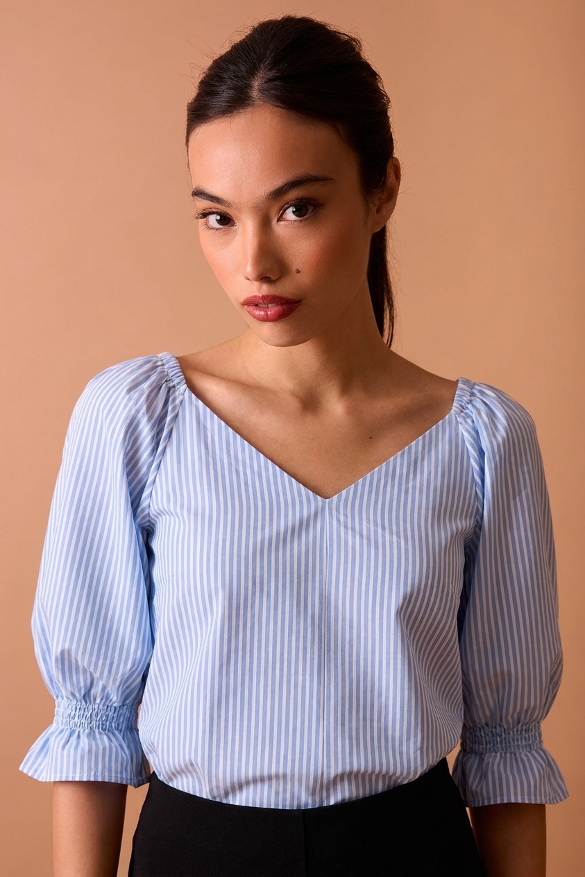 ERIKA BLUE SHIRT