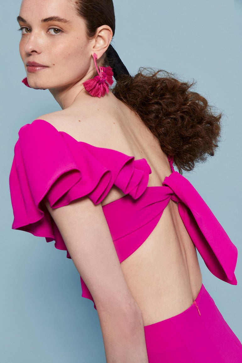 MAGENTA RIVER DRESS